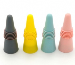 Food Grade Silicone Wine Stopper, Beer & Seasoning Bottle Cap, Creative Fresh-Keeping Bottle Plug