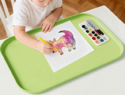 Multi-purpose Silicone Mat with Raised Edge, Kids Placemat, Drawing Mat, Kitchen Countertop Protector, Coffee Machine Mat, Pet Feeding Mat