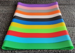 Silicone Ties Simple Elastic Silicone Binding Straps Reusable Book Bands Custom Logo