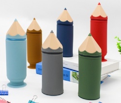 Creative Silicone Pencil Case | Minimalist Large Capacity Pen Box & Holder | Waterproof Stationery Organizer