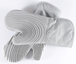 Heat Resistant Silicone Gloves, Oven Microwave Baking Kitchen Anti-Scald Gloves