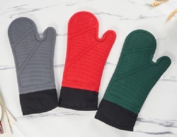 Extra Long Silicone Anti-Scald & High Heat Resistant Gloves Oven Heat Insulation Gloves