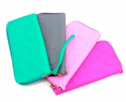 Silicone Coin Purse with Spring Clip,Snap Button Coin Bag,Lipstick, Earphone & Key Storage Case