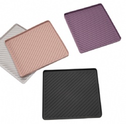 Silicone Tray Placemat, Silicone Seasoning Bottle Storage Rack, Heat Resistant Insulation Tea Cup Mat, Coaster & Drain Pad