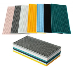 Waterproof Bar Mat, Non-Slip Rubber Mat, Heat Resistant Tea & Cup Drain Mat for Bar & Kitchen