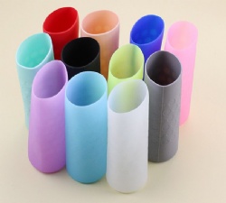 6*16cm Silicone Cup Sleeve for Glass Water Bottle, Anti-Scald Protective Cover, Anti-Scratch Sleeve for Thermos, Straight Baby Bottle Sleeve