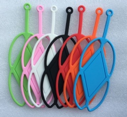 Silicone Lanyard Card Holder, Mobile Phone Protective Case, Silicone Cover, Lazy Outdoor Neck Strap, Badge & Phone Lanyard