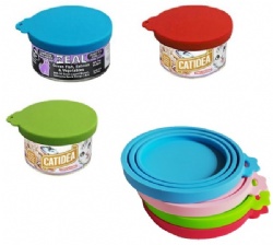 Silicone Pet Can Lid, Fresh-Keeping Cover, Cat & Dog Food Sealing Lid, 3-in-1 Silicone Can Top