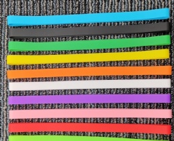 Silicone Ties Simple Elastic Silicone Binding Straps Reusable Book Bands Custom Logo