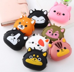 Cartoon Silicone Coin Purse, Mini Cute Storage Wallet