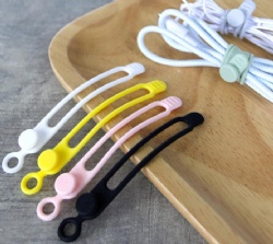 Silicone Cable Organizer, Cord Winder, Cable Tie, Wire Management Strap, Household Storage Lanyard Silicone Tie