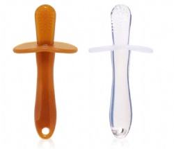 Baby Soothing Teething Stick, Infant Teether, Newborn Silicone Toothbrush, Nano Portable Set