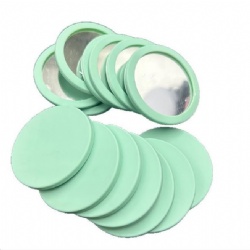 Silicone Portable Makeup Mirror, Mini Round Mirror, Silicone Handheld Travel Mirror