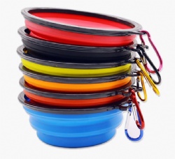 Silicone Slow Feeder Bowl, Foldable Dog Slow Food Bowl, Anti-Choke Pet Feeding Basin, Portable Outdoor Dog Bowl
