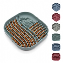 Silicone Pet Slow Feeding Licking Mat with Suction Cups, Dog Slow Feeder Bowl, Pet Feeding Pad for Dogs