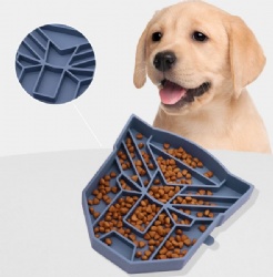 Silicone Pet Slow Feeding Licking Mat with Suction Cups, Dog Slow Feeder Bowl, Pet Feeding Pad for Dogs