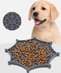 Silicone Pet Slow Feeding Licking Mat with Suction Cups, Dog Slow Feeder Bowl, Pet Feeding Pad for Dogs