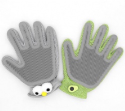 Pet Hair Removal Gloves, Double-Sided Cat Grooming Gloves, Electrostatic Hair Remover for Floating Fur, Cat Massage & Cleaning Gloves