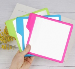 Portable Silicone Suction Mirror, Compact Wall-Mounted Suction Mirror, Reusable Silicone Stick-on Mirror