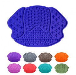 Pet Lick Mat Slow Feeder Bowl, Dog & Cat Silicone Feeding Bowl, Puppy Chew Toy