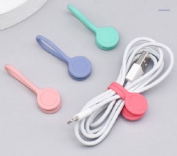 Creative Headphone Style Magnetic Cable Organizer, Silicone Charging Cable & Earphone Cord Winder, 11cm Magnetic Cable Manager