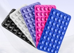 Double-Sided Silicone Suction Cup, 40-Cup Power Bank Holder, 80-Cup Strong Square Car Mount