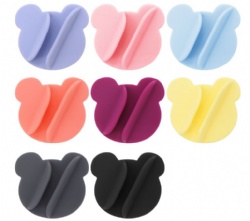 New Bear Style Silicone Lipstick Holder & Phone Stand, Universal Portable Back Adhesive Phone Holder