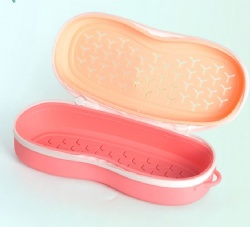 Outdoor Sports Portable Silicone Storage Bag, Large Capacity Breathable Antibacterial Silicone Goggle Case