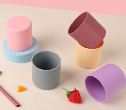 Silicone Small Training Cup for Kids, Toddler Sippy Cup, Baby Feeding & Anti-Fall Tableware Set, Silicone Drinking Cup for Baby & Mother Supplies