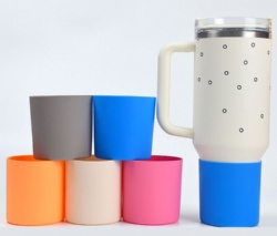 Stanley Silicone Cup Sleeve, Extra-Tall Non-Slip Wear-Resistant Universal Accessory for Ice Tumbler