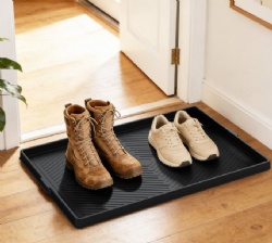 Silicone Shoe Tray, Waterproof Shoe Organizer for Rainy Days, Dirt & Water Resistant Storage Tray for Shoes & Rain Gear