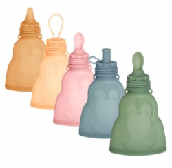 Silicone Breast Milk Storage Bag, 300ml Reusable Breastmilk Freezer Bag, Portable Baby Food & Rice Paste Container