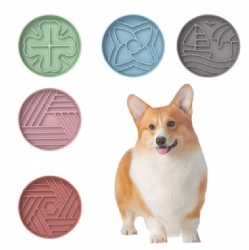Silicone Slow Feeder Bowl for Dogs, Anti-Choking Puzzle Feeder, Pet Food Bowl & Slow Eating Mat